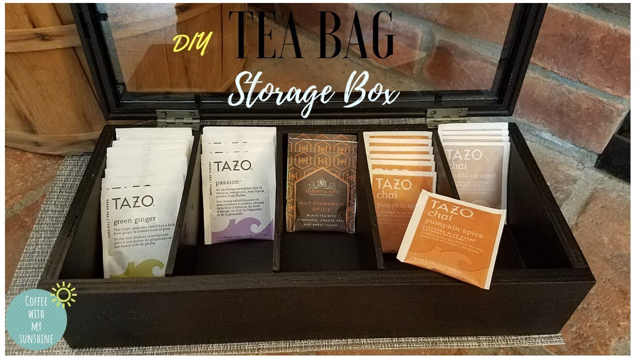 DIY Tea Box
 TEA BAG STORAGE BOX Diy WOOD TEA BOX