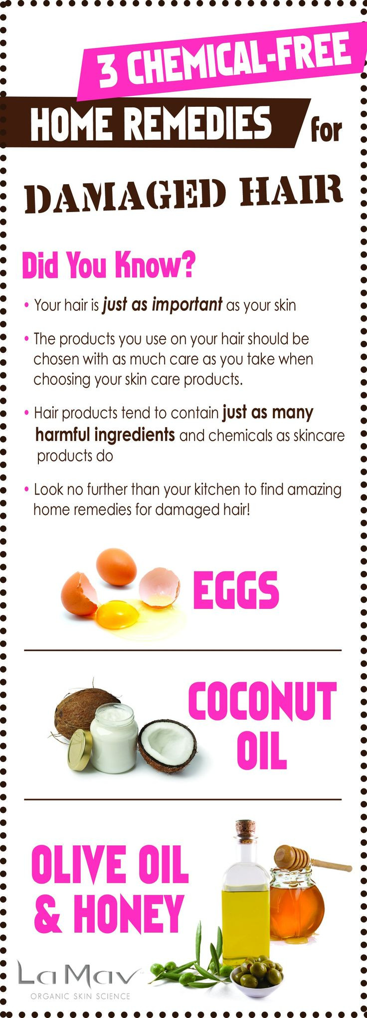 DIY Treatment For Damaged Hair
 3 Chemical Free Home Reme s for Damaged Hair
