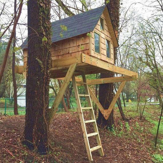DIY Treehouse Plans
 Alpino treehouse DIY plans for one or two trees