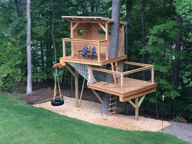DIY Treehouse Plans
 20 DIY Tree House Plans & Design Ideas for Adult and Kids