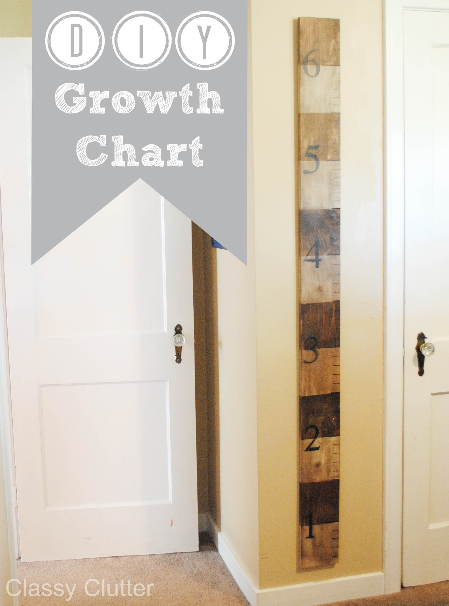 DIY Wood Growth Chart
 DIY Wooden Growth Chart Tutorial Classy Clutter