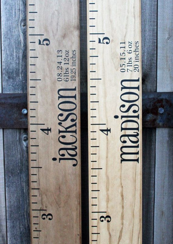 DIY Wood Growth Chart
 DIY Growth Chart Ruler Add Custom Personalized Decal