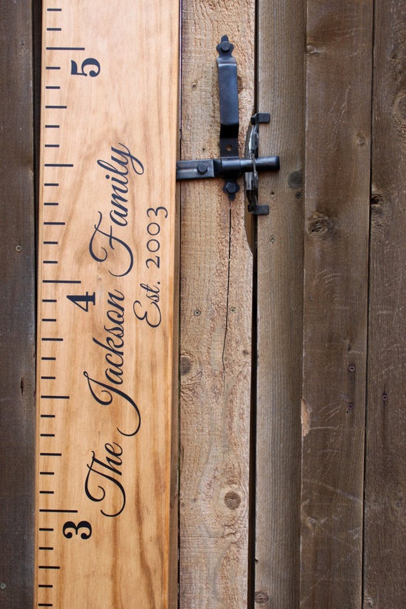 DIY Wood Growth Chart
 Our DIY wooden growth chart