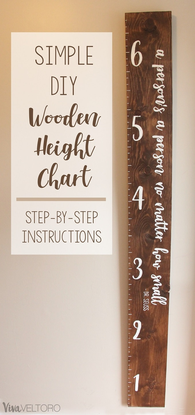 DIY Wood Growth Chart
 DIY Wooden Growth Chart for Kids Step by Step Instructions
