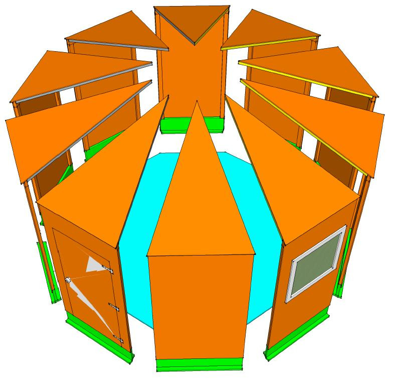 DIY Yurt Plans
 TenYurt – A Simple DIY Prefab Shelter