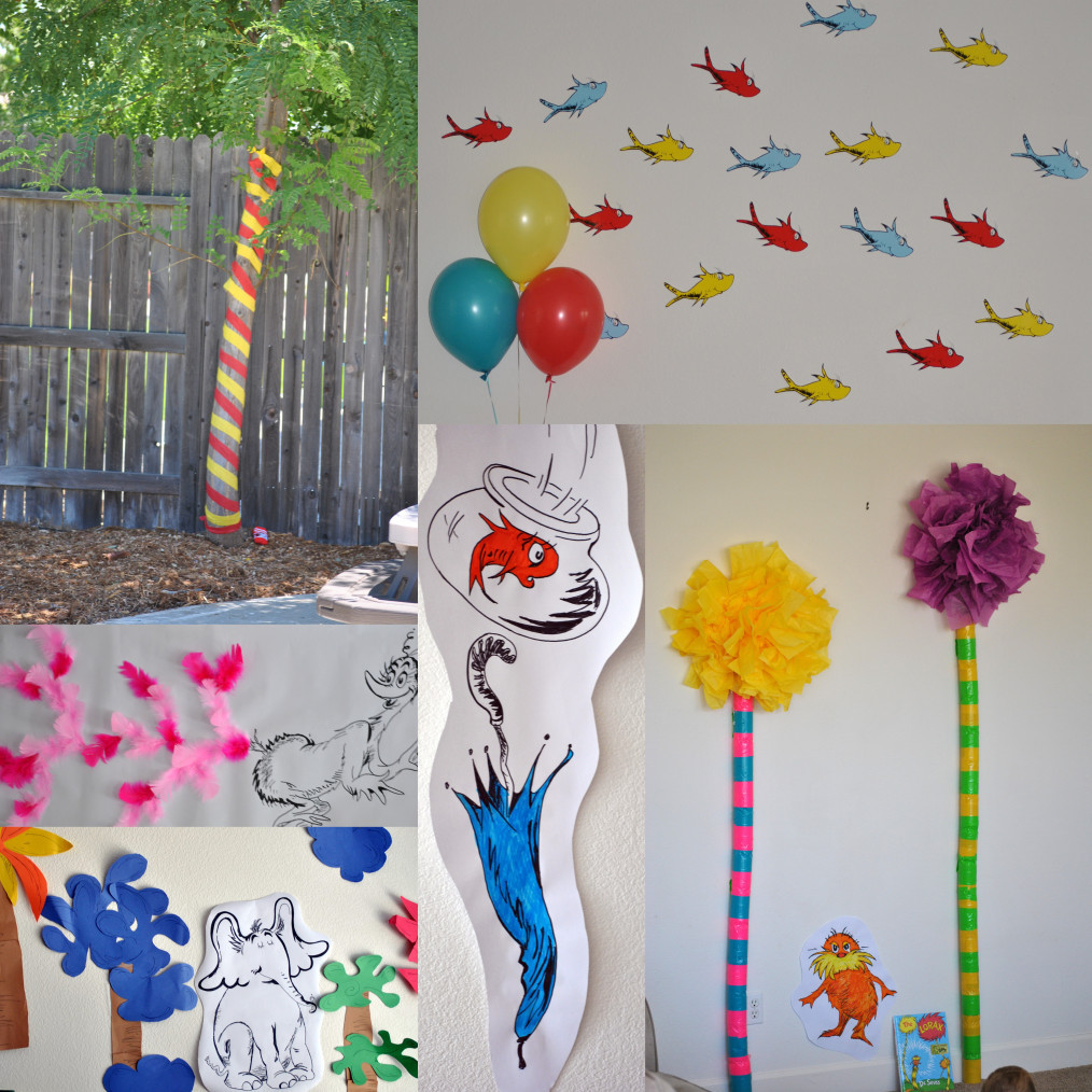 Dr Seuss Birthday Decorations
 Dr Seuss Birthday Party — Part 1 “The Decor”