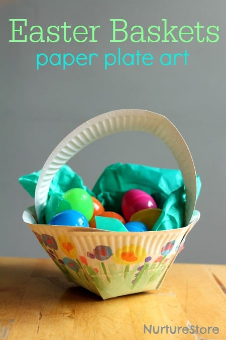 Easter Basket Craft Ideas For Preschoolers
 Paper plate Easter basket craft NurtureStore