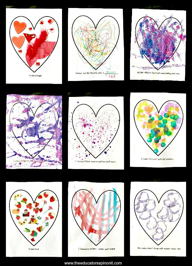 Easy Art For Preschoolers
 Heart Art for Preschool and Toddlers The Educators Spin