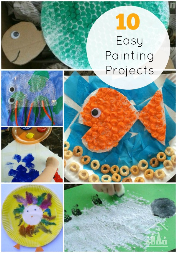 Easy Art For Preschoolers
 10 Easy Painting Projects for Siblings to do to her
