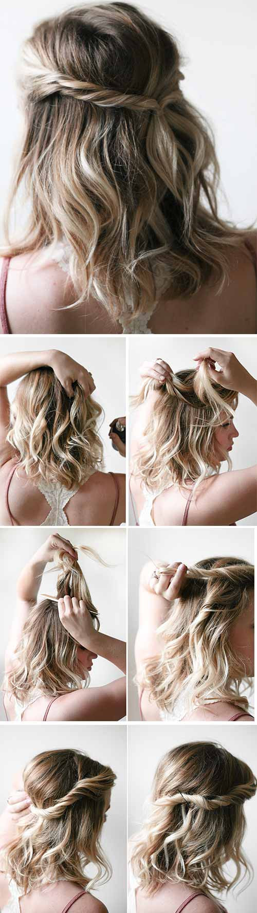 Easy Hairstyles For Short Hair Step By Step
 20 Incredible DIY Short Hairstyles A Step By Step Guide