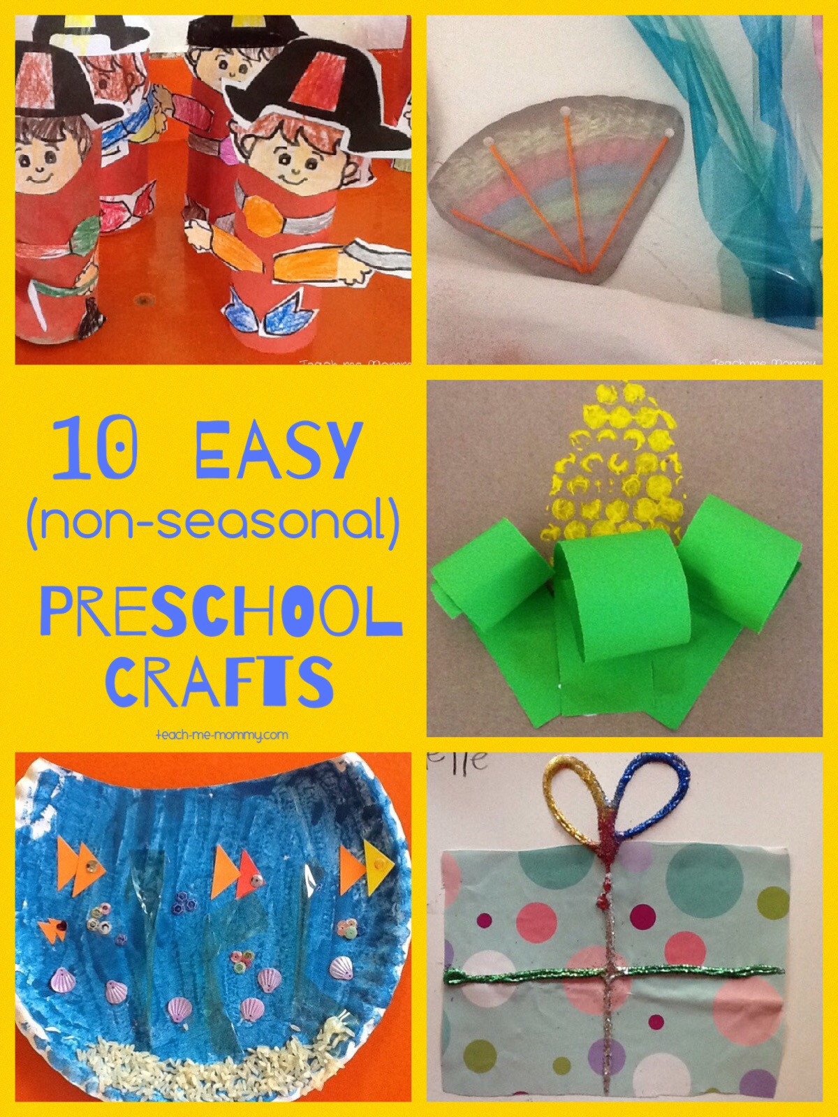 Easy Preschool Crafts
 Easy Crafts for Preschoolers Teach Me Mommy