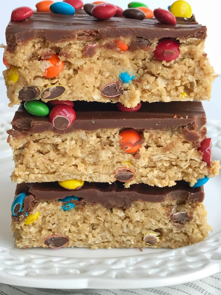 Easy To Make Desserts For Kids
 Monster Cookie Dough Bars To her as Family