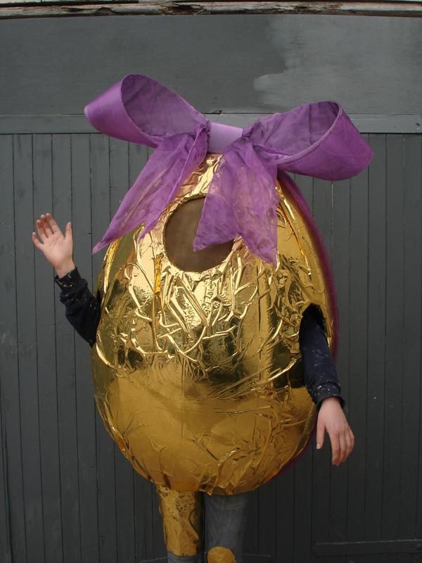 Egg Costume DIY
 Golden egg costume for parade