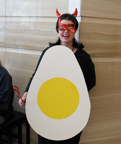 Egg Costume DIY
 Substance of Living 19 Group Halloween Costumes DIY