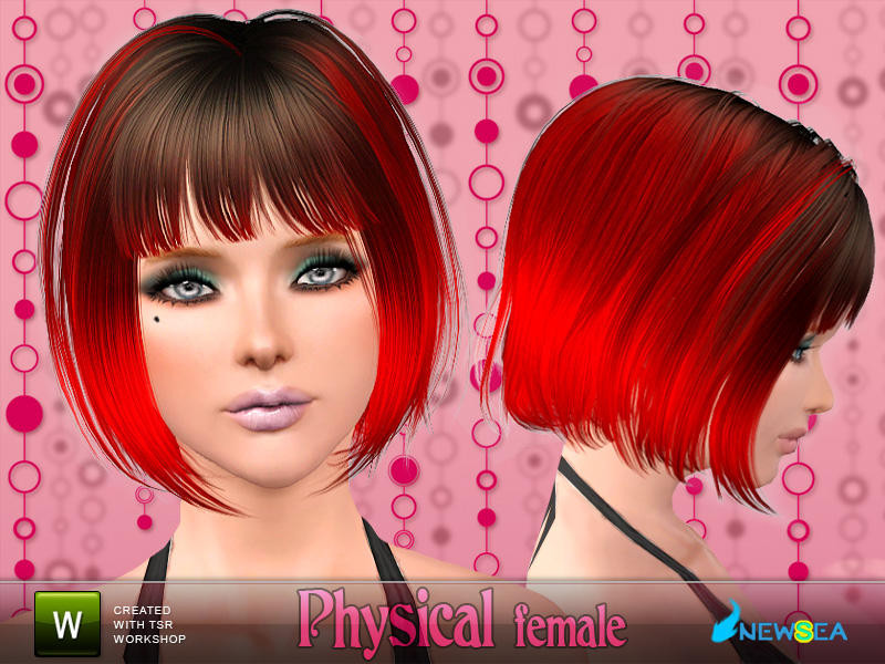 Female Hairstyles With Physics
 This hairstyle is for female Found in TSR Category