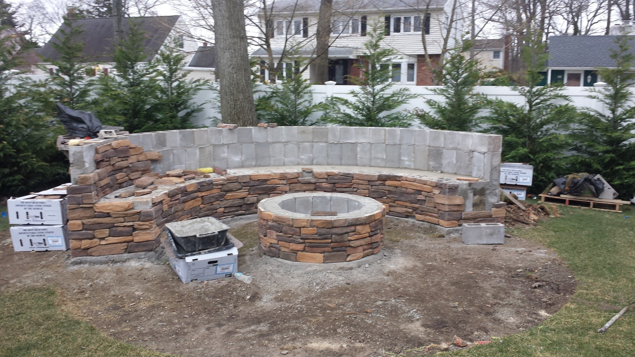 Fire Pit Bench
 BUILDING A CUSTOM BENCH AND FIRE PIT Ceraso Masonry