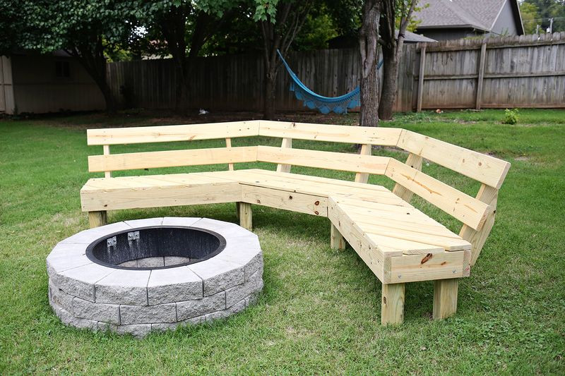 Fire Pit Bench
 Build Your Own Curved Fire Pit Bench – A Beautiful Mess
