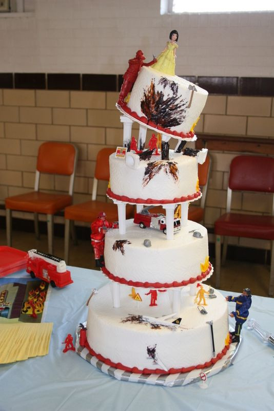 Firefighter Wedding Cake
 Awesome firefighter wedding cake obably the coolest