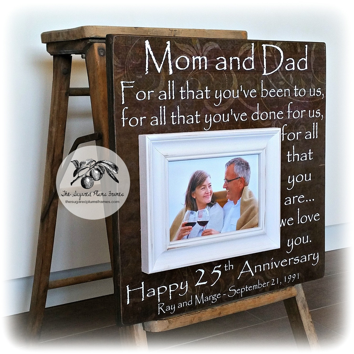 First Wedding Anniversary Gift Ideas From Parents
 25th Anniversary Gifts for Parents Silver Anniversary Gift