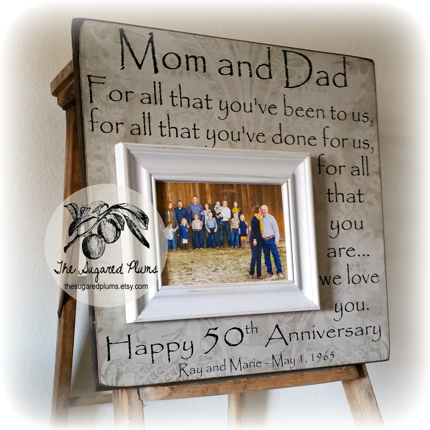 First Wedding Anniversary Gift Ideas From Parents
 50th Anniversary Gifts Parents Anniversary Gift For All That