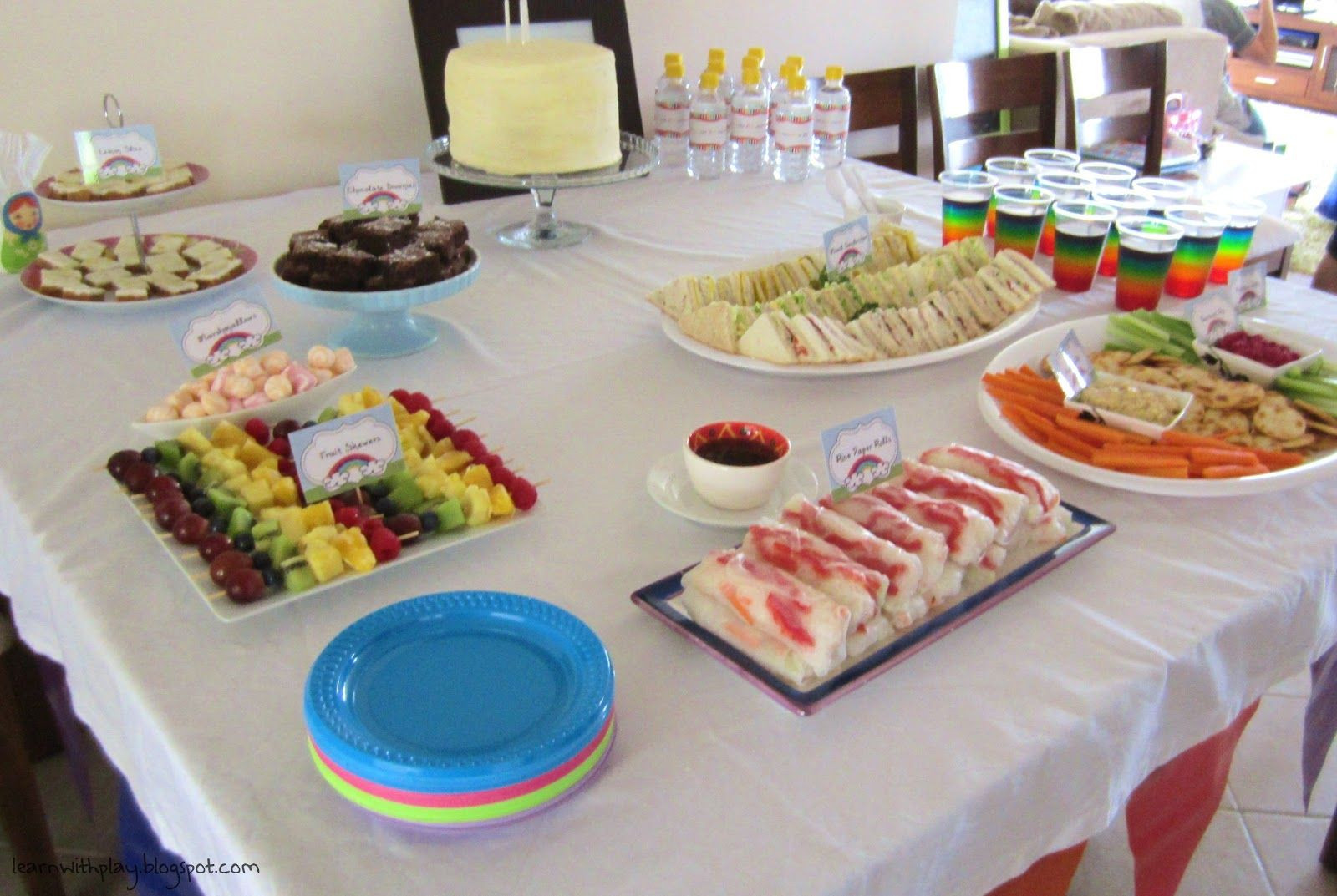 Food For Kids Birthday Party At Home
 Rainbow Birthday Party Ideas
