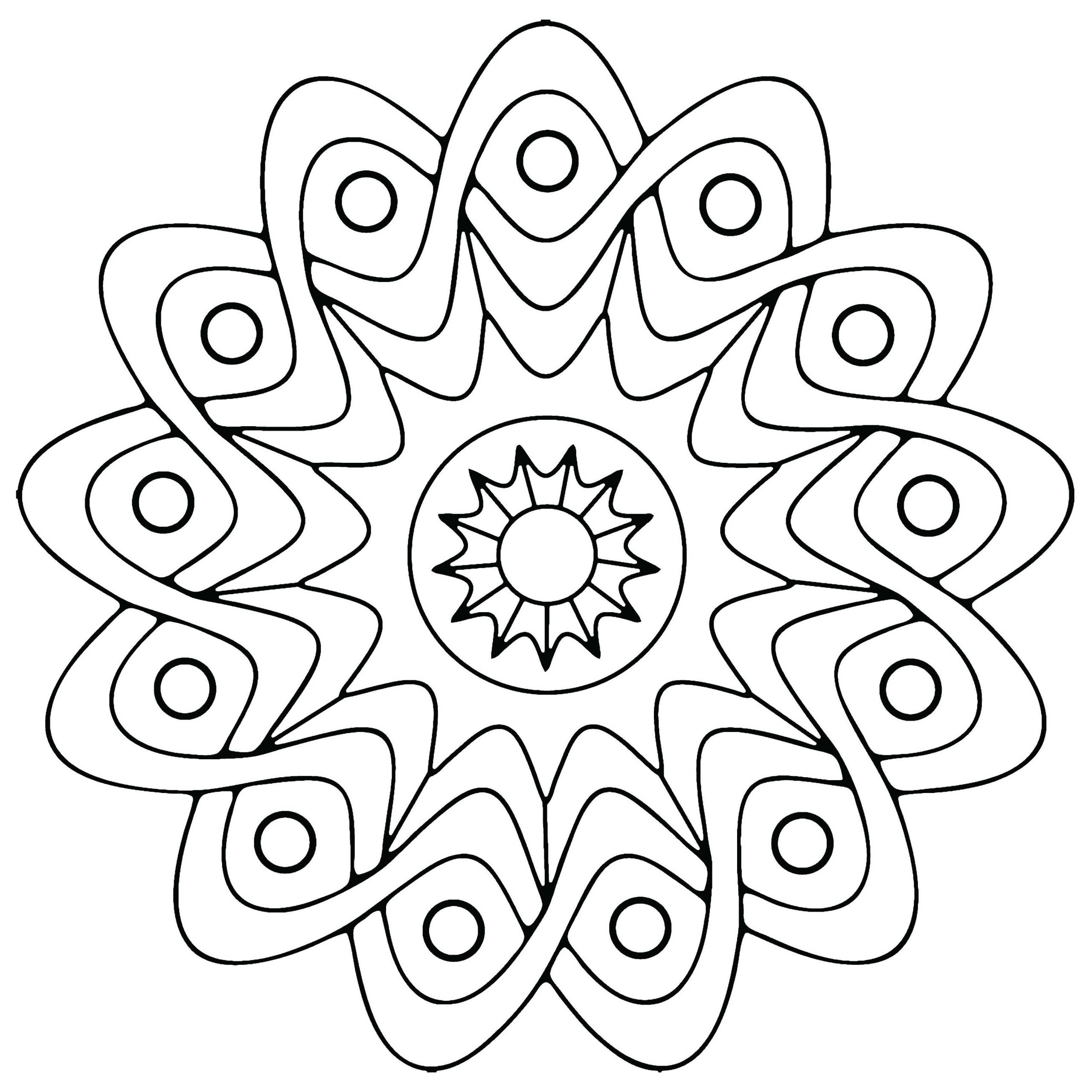 Free Coloring For Kids
 Free Printable Geometric Coloring Pages For Kids