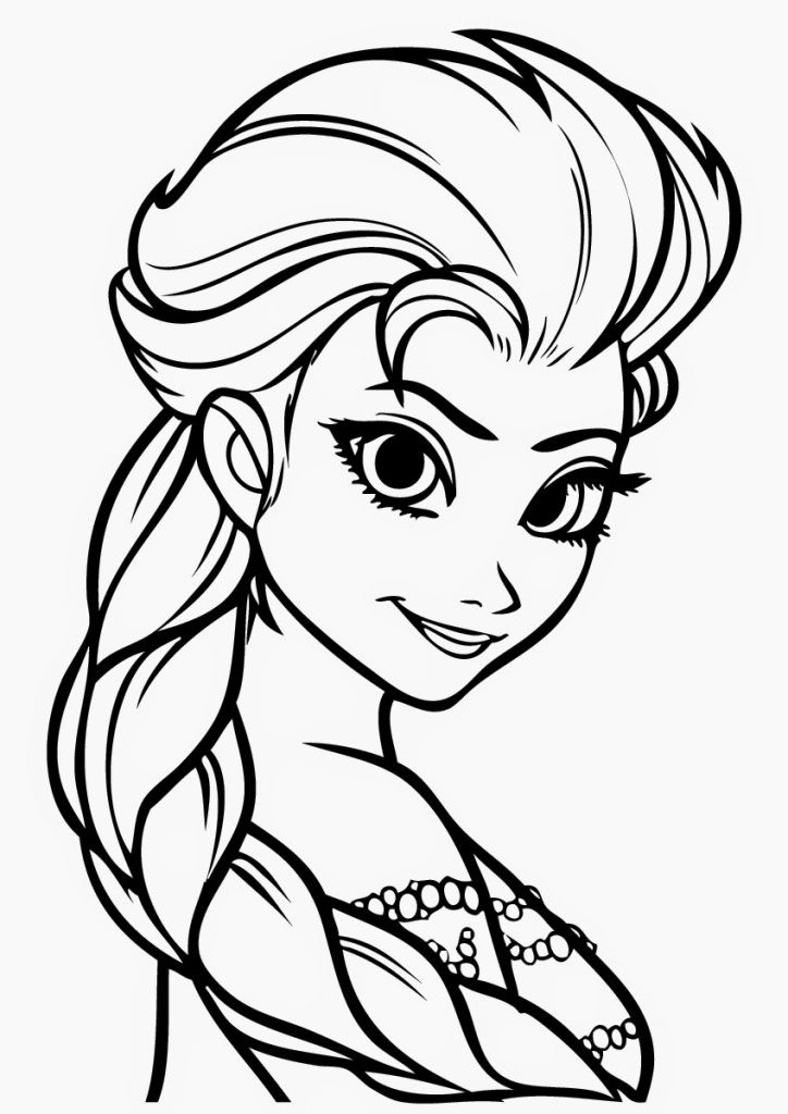 Free Coloring For Kids
 Elsa Coloring Page picture