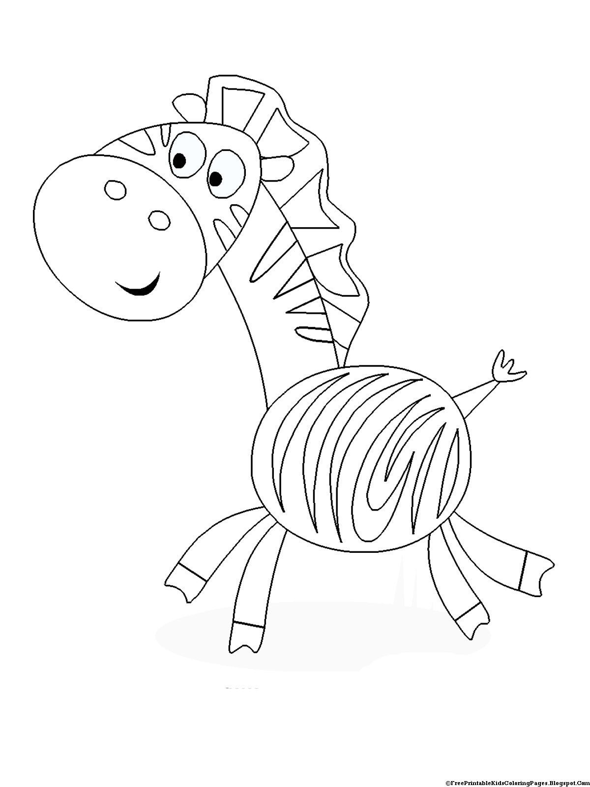 Free Coloring For Kids
 Zebra Coloring Pages Free Printable Kids Coloring Pages