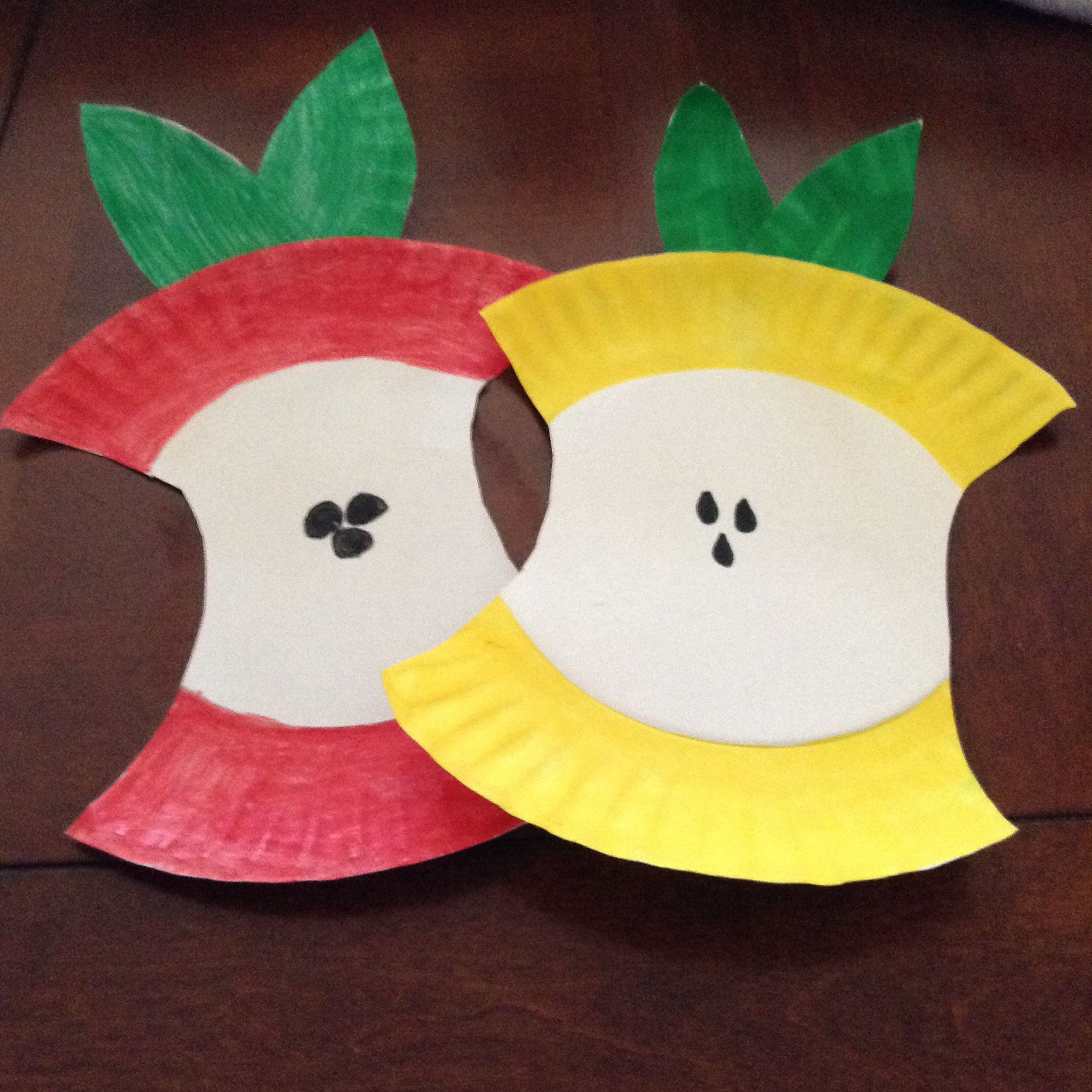 Fruit Of The Spirit Crafts For Preschoolers
 Apples we made for lesson on the fruits of the Spirit