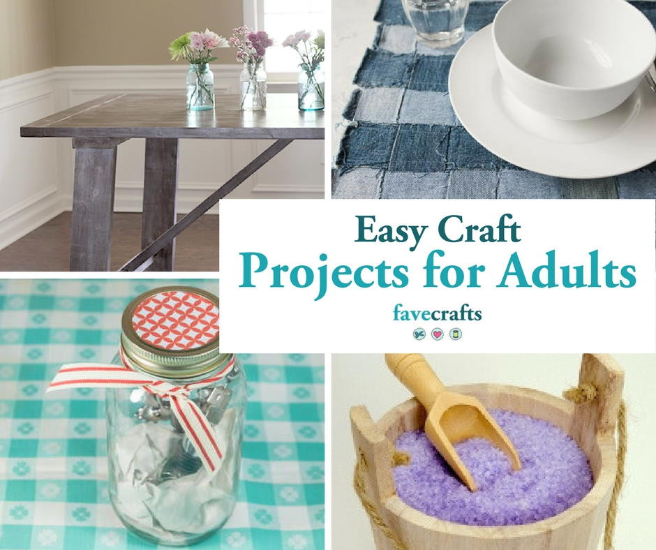 Fun Arts And Crafts For Adults
 44 Easy Craft Projects For Adults