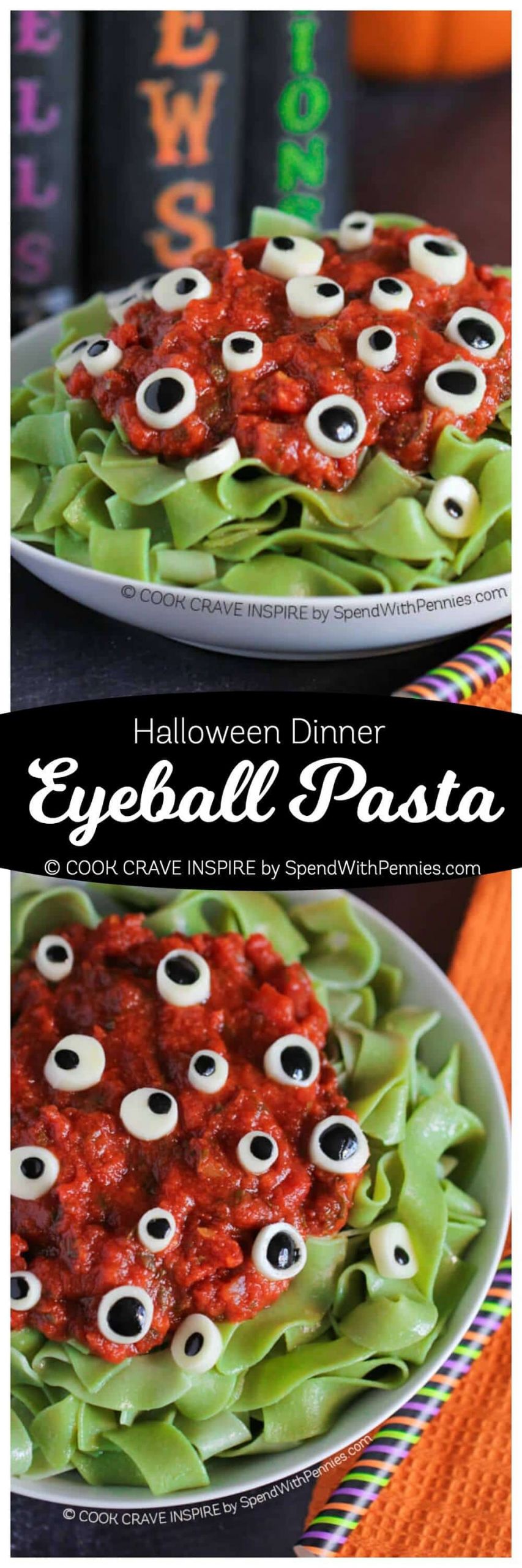 Fun Halloween Dinner Party Ideas
 Eyeball Pasta Halloween Dinner Idea Spend With Pennies