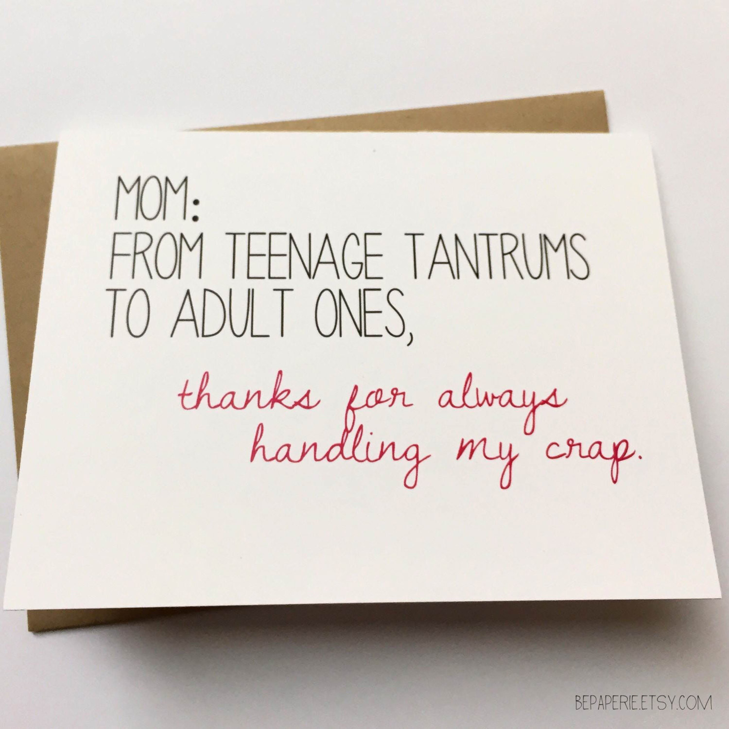 Funny Birthday Quotes Mom
 Mom Card Funny Card for Mom Mom Birthday Card Funny
