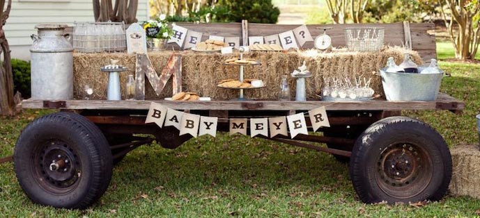 Gender Reveal Party Ideas Country
 Kara s Party Ideas Milk and Cookies Gender Reveal Party