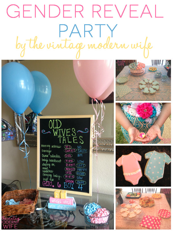 Gender Reveal Party Name Ideas
 Our Big Gender Reveal Party The Vintage Modern Wife