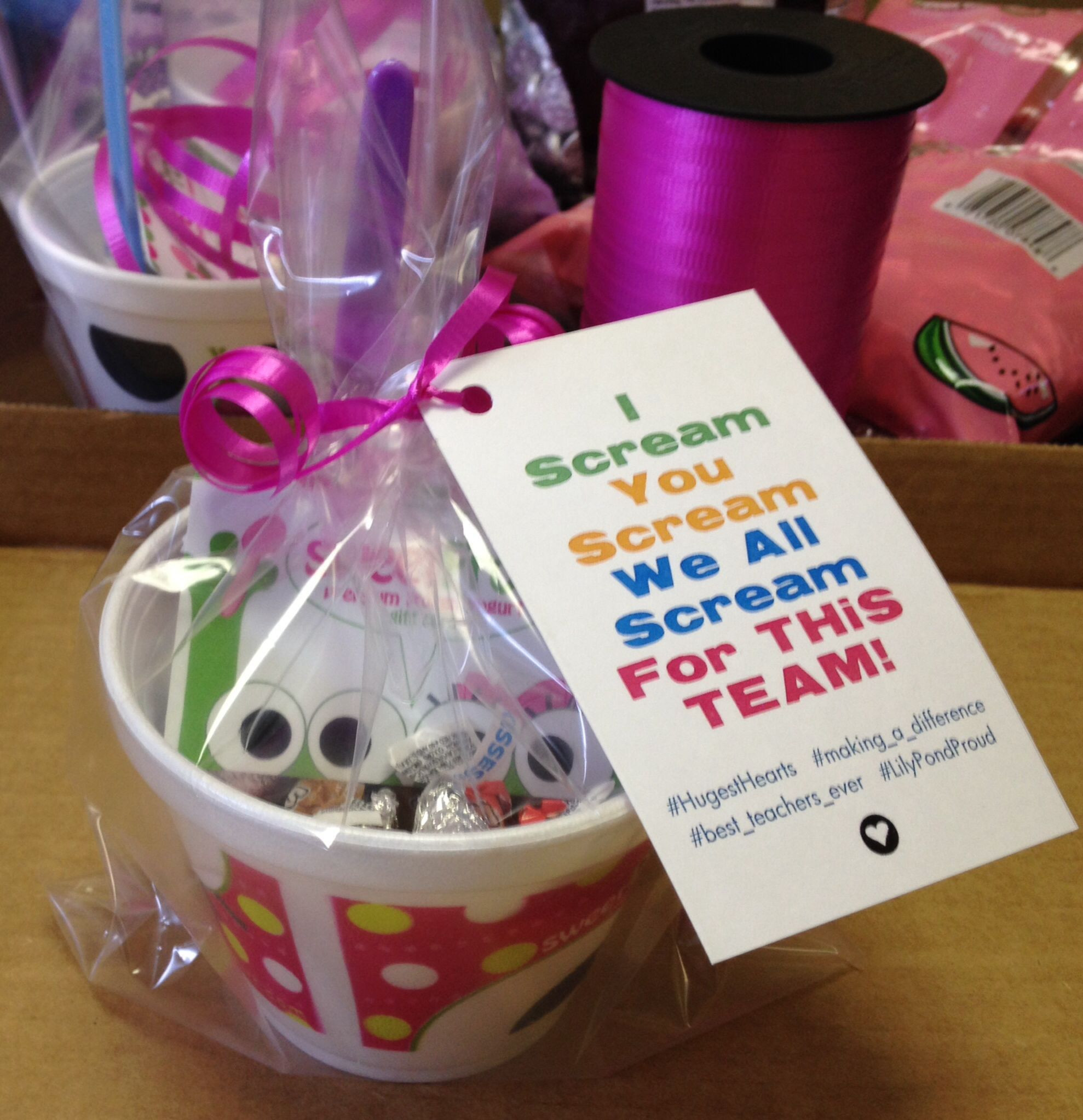 Gift Basket Ideas For Office Staff
 Staff appreciation Sweet Frog style