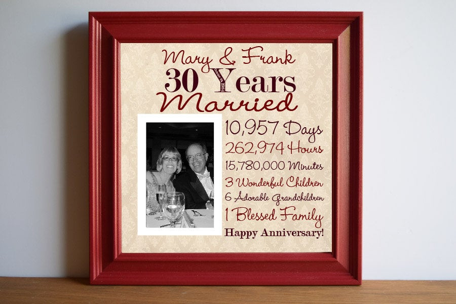 Gifts For 30th Wedding Anniversary
 Wedding Anniversary 30th Wedding Anniversary Gift by