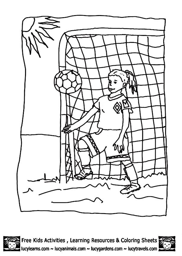 Girls Soccer Coloring Pages
 Girl coloring page