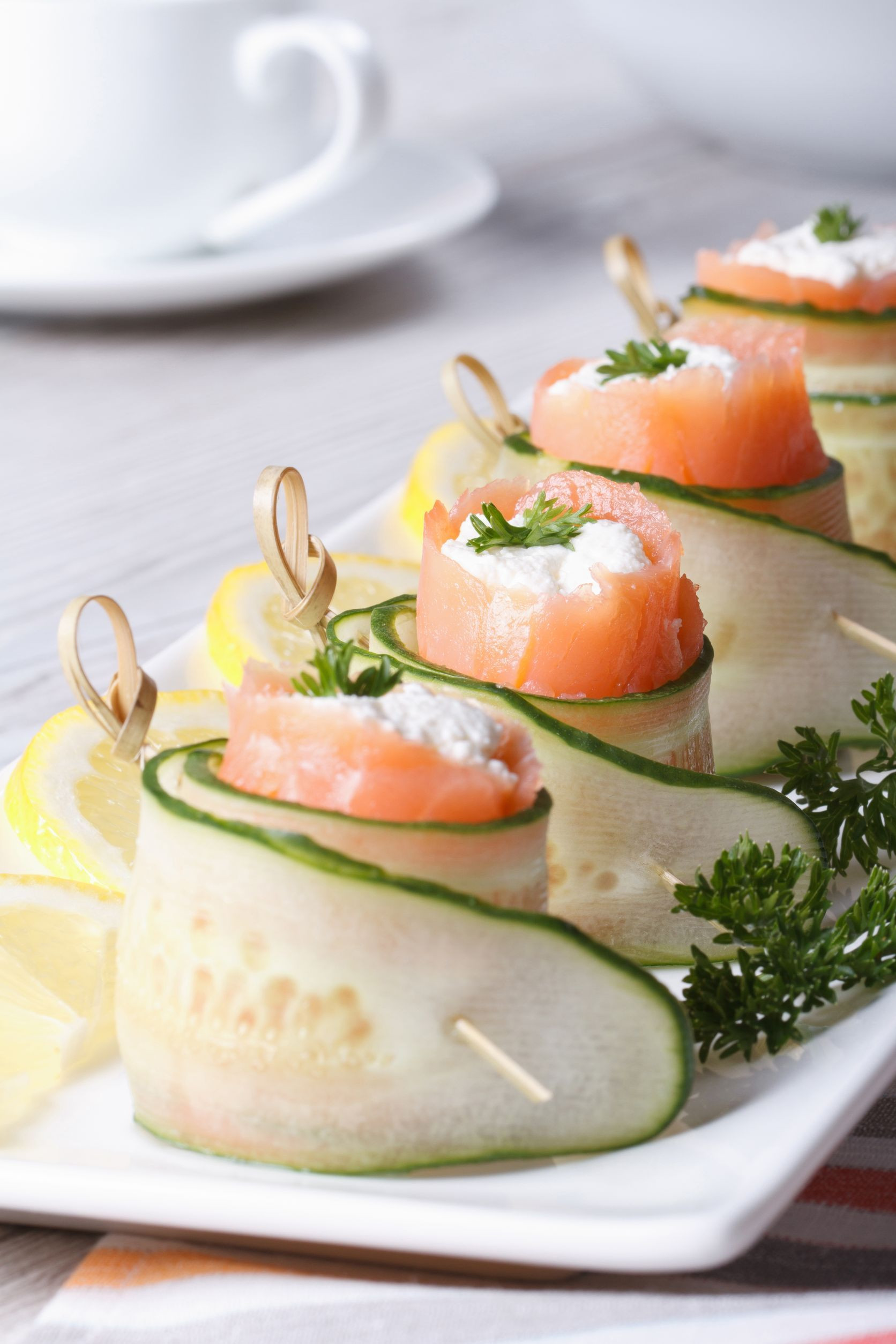Gourmet Cold Appetizers
 Fancy Appetizer Recipe Cucumber Salmon & Cream Cheese
