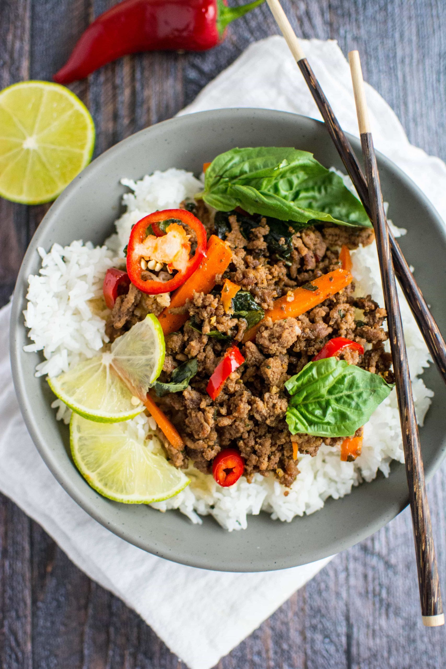Gourmet Ground Beef Recipes
 Quick Fix Meal Thai Basil Beef Slow Cooker Gourmet