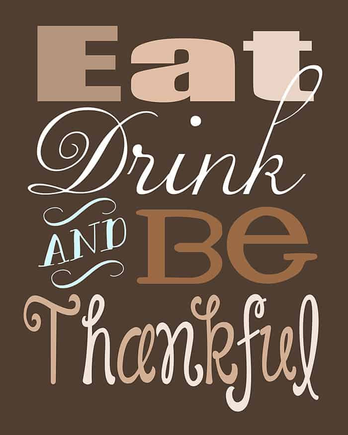 Grateful Thanksgiving Quotes
 Thanksgiving Quote Free Printable