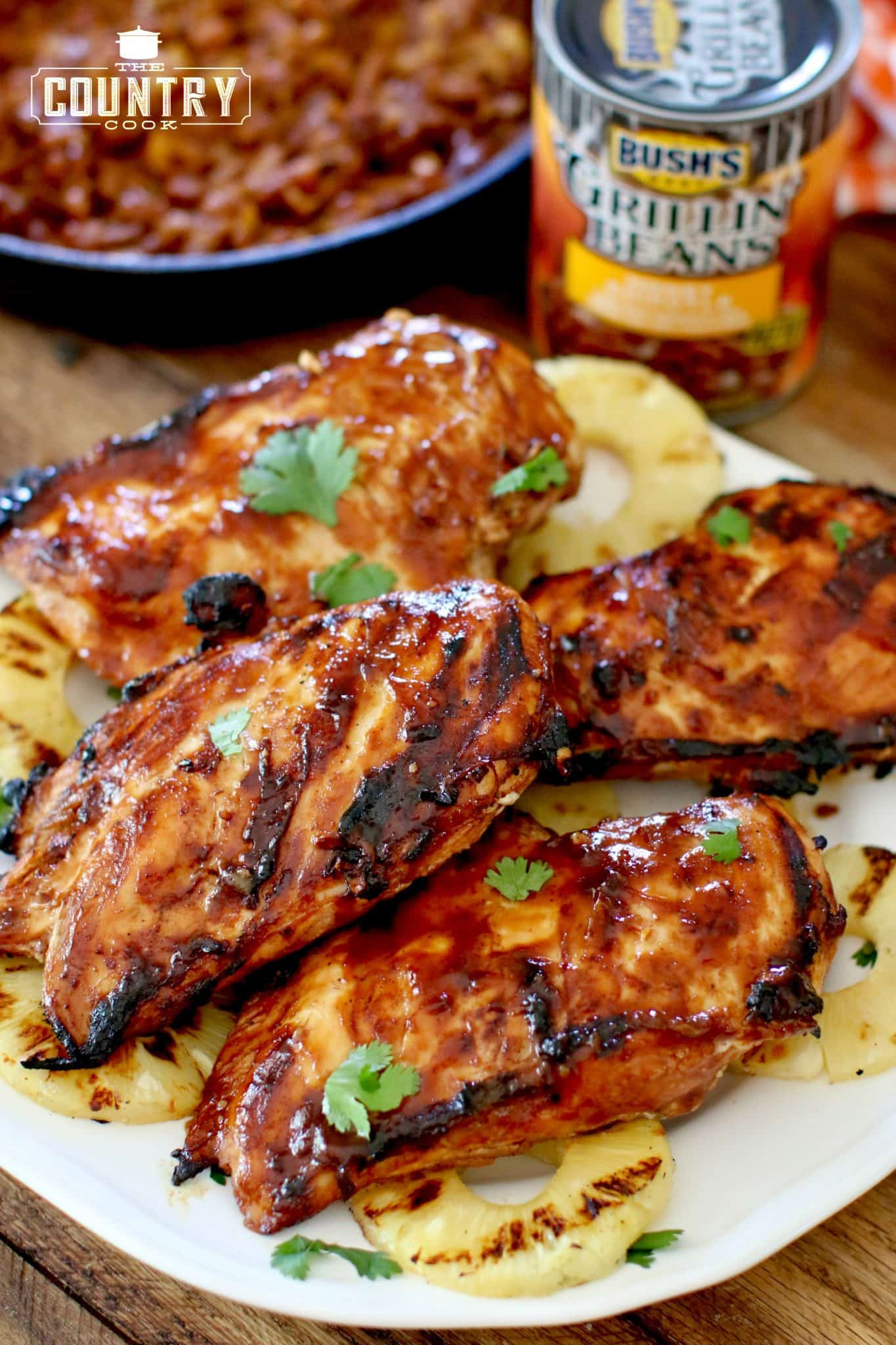 Grilled Bbq Chicken Recipe
 Grilled Hawaiian BBQ Chicken with Pineapple Honey Chipotle