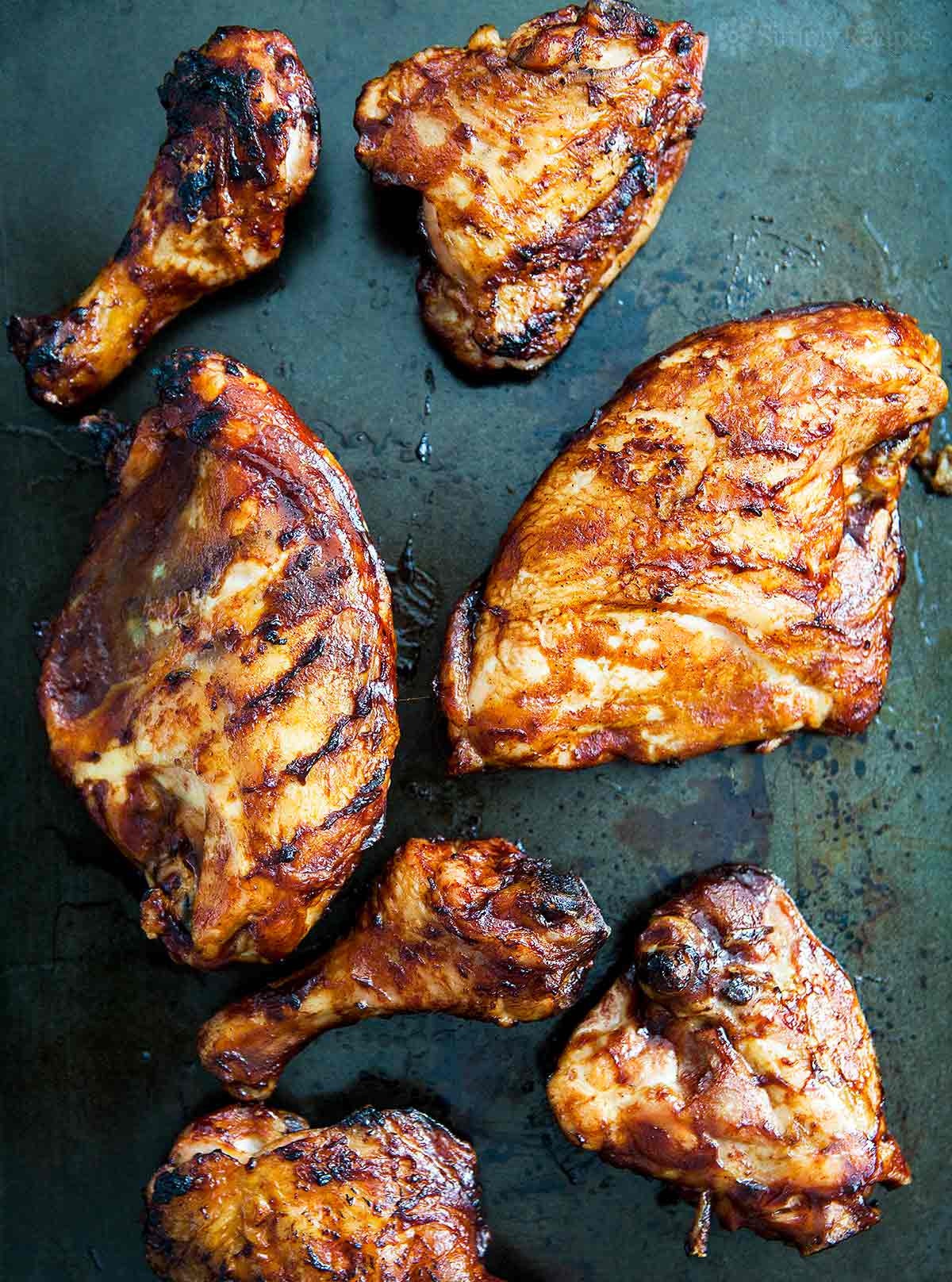 Grilled Bbq Chicken Recipe
 Barbecued Chicken on the Grill Recipe