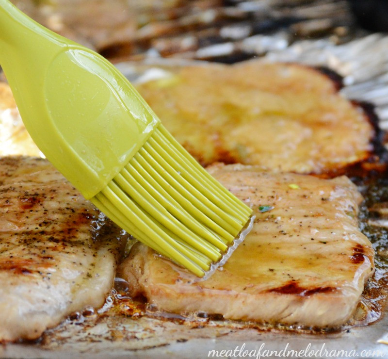 Grilled Pork Loin Chops
 grilled pork loin chops with lemon and rosemary