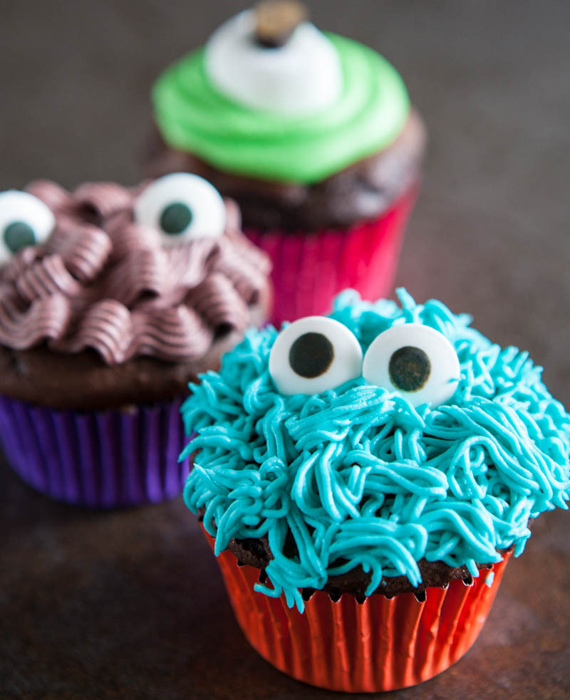 Halloween Monster Cupcakes
 Eclectic Recipes Monster Cupcakes