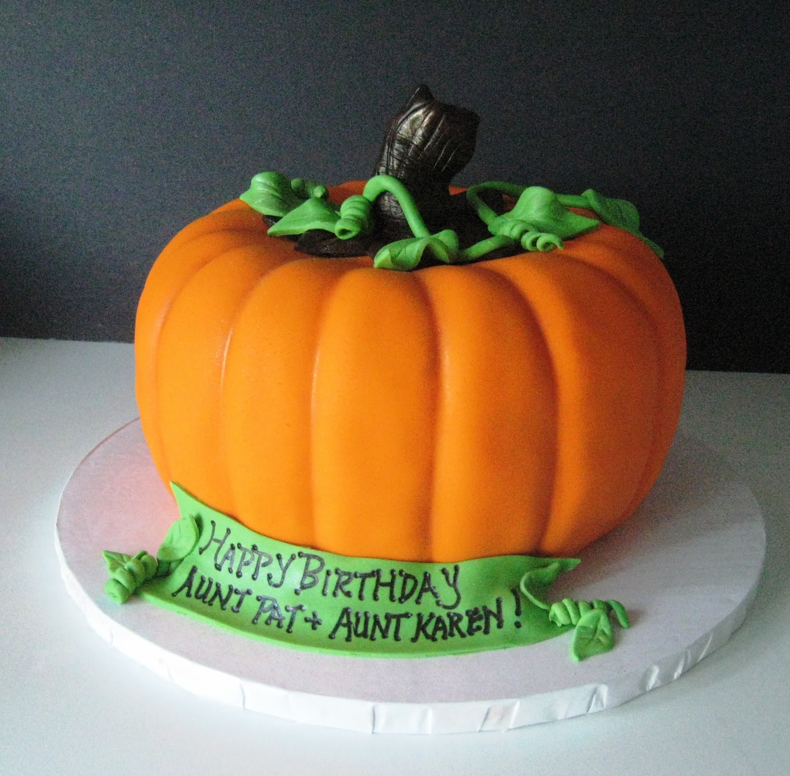 Halloween Pumpkin Cake
 Heavenly Bites Cakes Pumpkin Picking Halloween Birthday