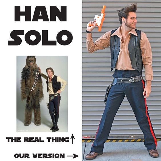 Han Solo Costume DIY
 Han solo costume Han solo and Ryan o neal on Pinterest