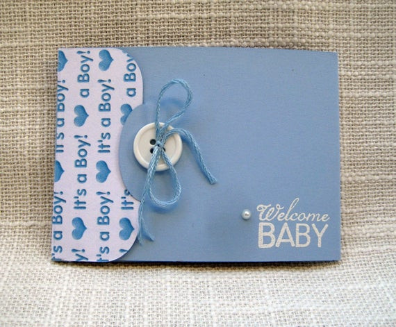 Handmade Gifts For Baby Boy
 Items similar to Handmade Baby Boy Gift Card Holder Baby