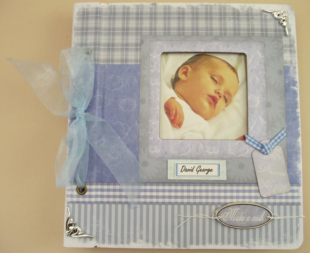 Handmade Gifts For Baby Boy
 Personalised Handmade Baby Boy Album Christening