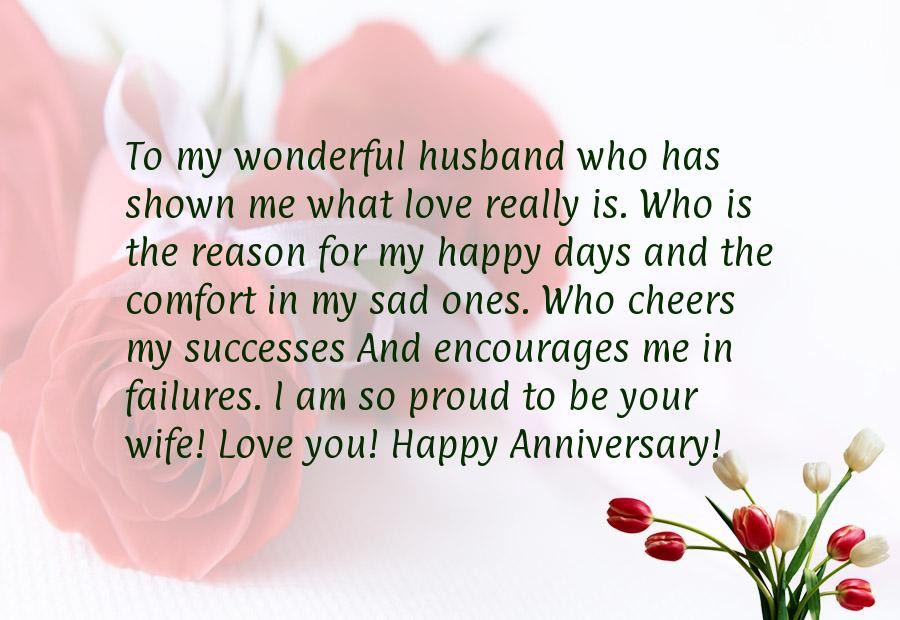 Happy Anniversary Quotes For Him
 Happy Anniversary Message for Husband