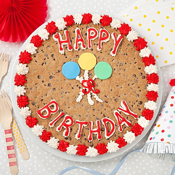 Happy Birthday Cookie Cake
 Giant 12" Mrs Fields "Happy Birthday" Cookie Cake